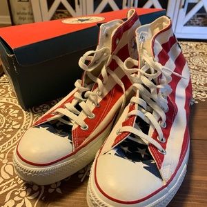 Converse All Star High Tops - Stars & Bars - Size 11